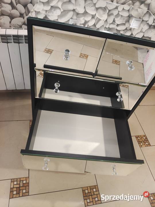 Komoda czarna Glamour lustrzana Dom i Ogród małopolskie Nowy Sącz