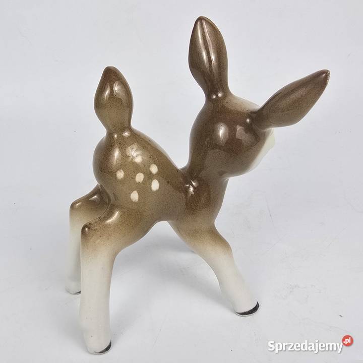 Jelonek Bambi porcelana Wagner Apel Turyngia mazowieckie Bronisze