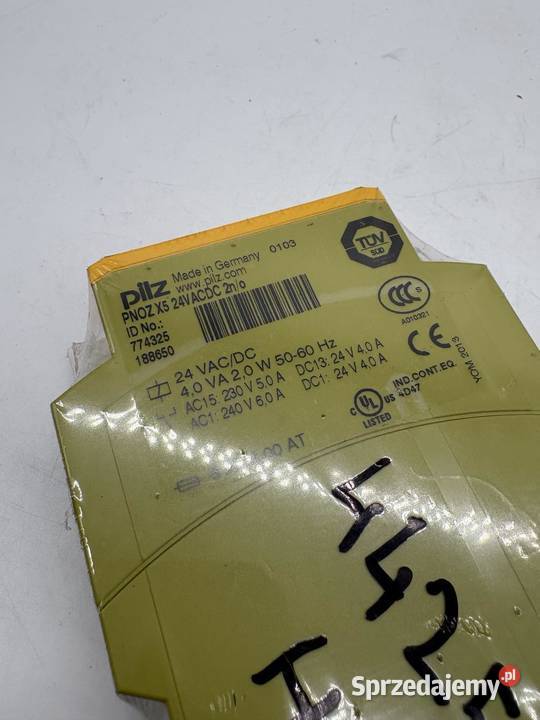 Pilz Pnoz X5 24VACDC 2n0 774325 Safety Relay Warszawa
