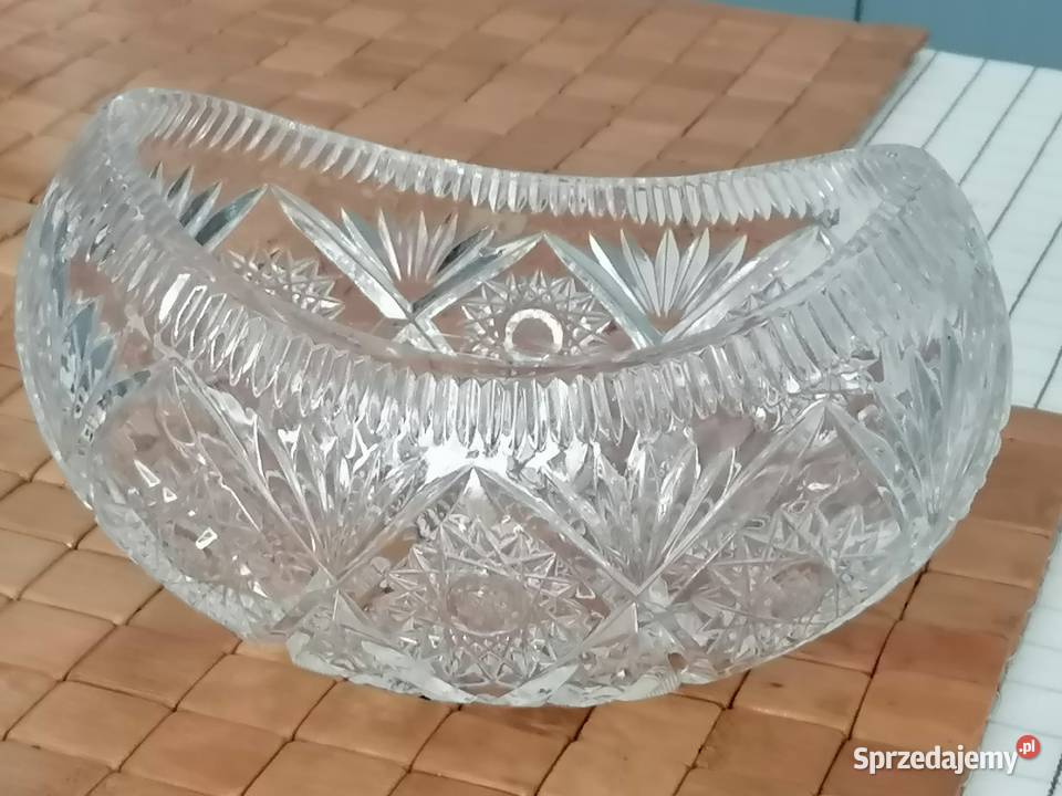 Półmisek kryształowy z lat 6070 Kraków