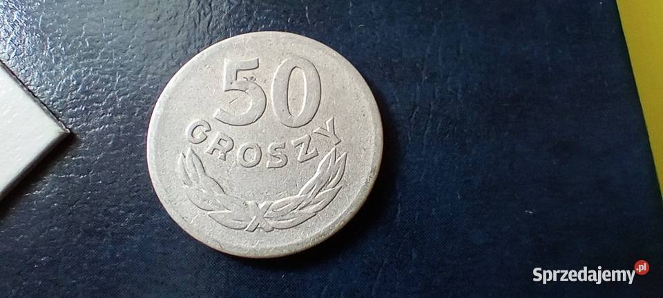 Stare monety 50 groszy 1968 PRL Polska podkarpackie Lesko