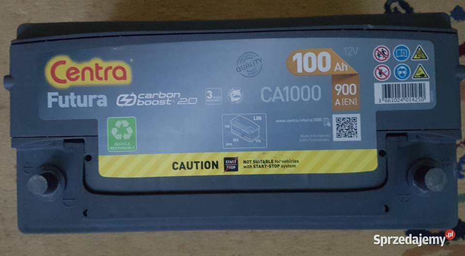 Akumulator samochodowy CENTRA FUTURA sprzedam