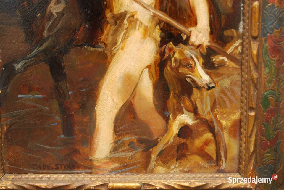 Tadeusz Styka 18891954 obraz Adonis olej Malarstwo Poznań