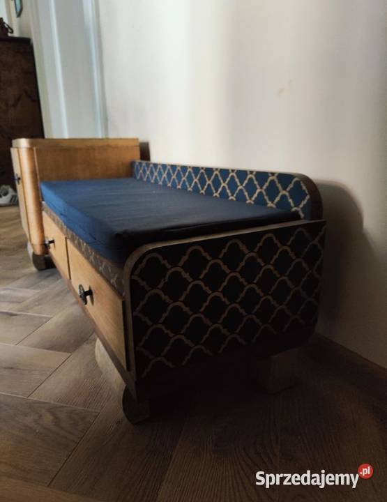 Szafka siedzisko do przedpokoju PRL