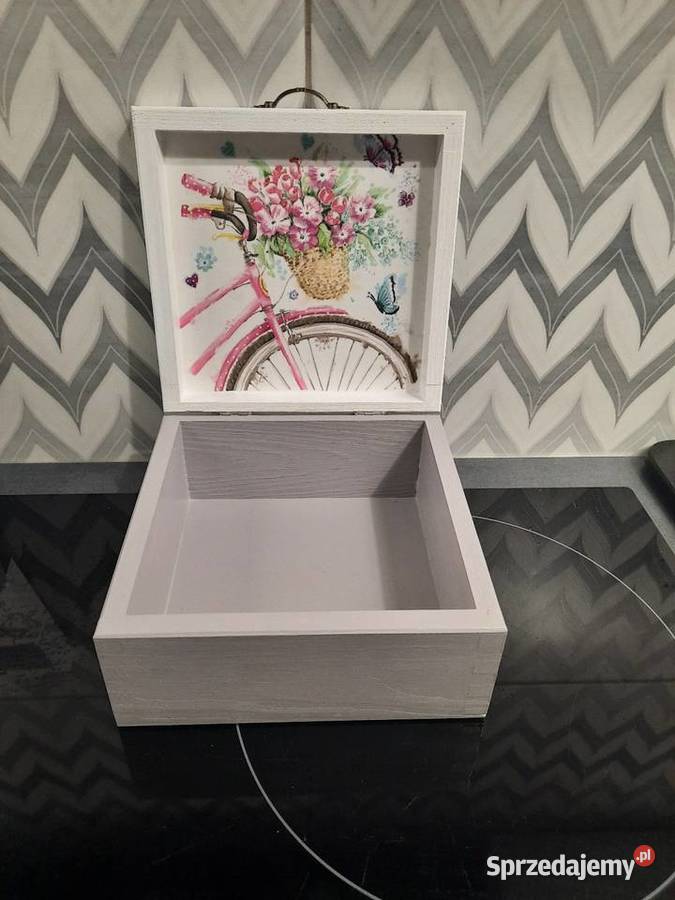 Szkatułka z rowerem decoupage opolskie Kędzierzyn-Koźle
