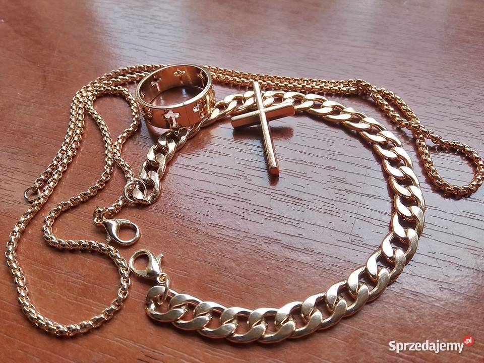 Łańcuszek bransoletka krzyżyk obrączka Dewocjonalia Legionowo