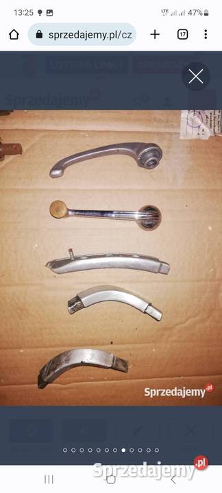 Klamka korbka szyby Warszawa Syrena Fiat 126p Plewiska