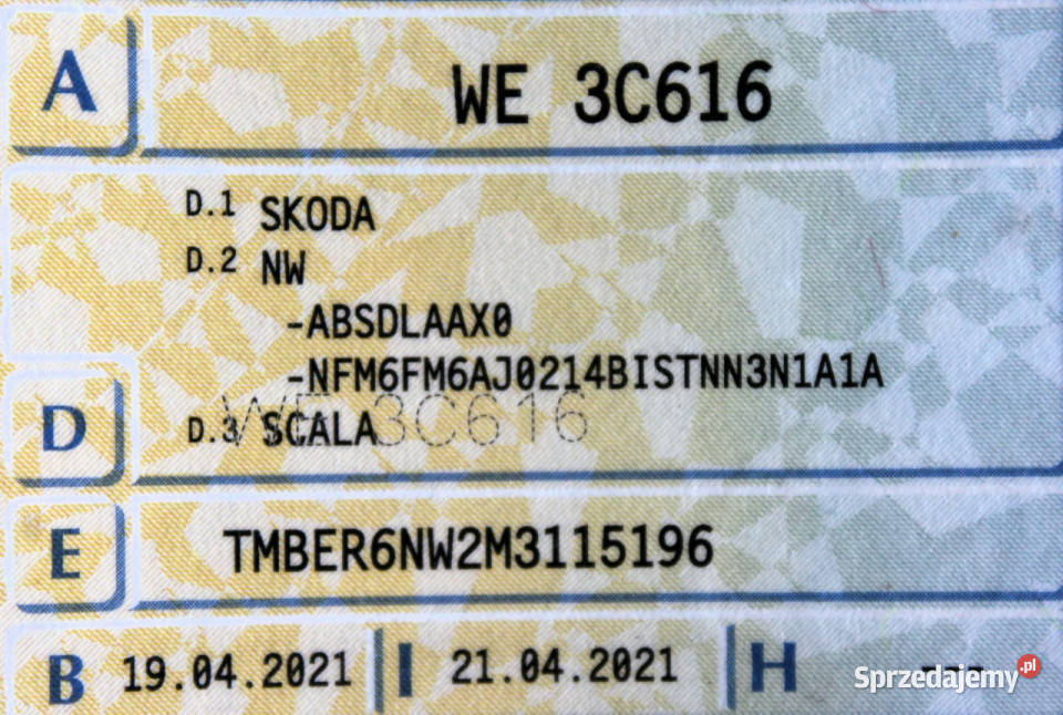 koda Scala Ambition FV23 SalonPL 110 LED bluetooth Sokołów