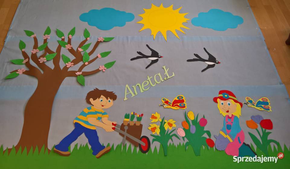 Dekoracje wiosenne z brystolu 504102444 Ryki