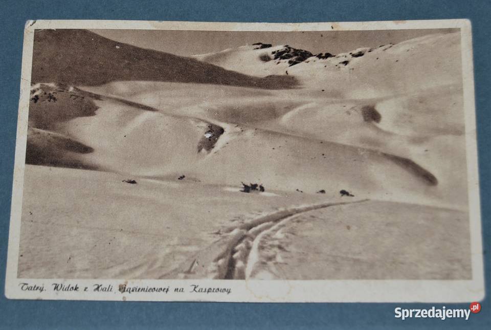 Pocztówka Tatry 1937r Widok z Hali Gąsienicowej mazowieckie Warszawa sprzedam