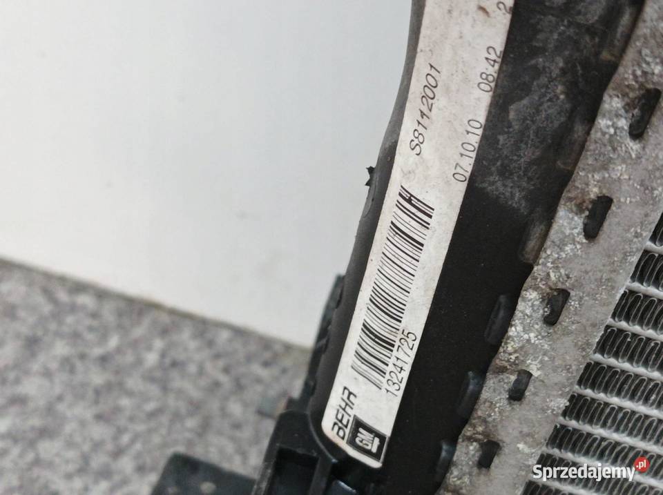 CHŁODNICA WODY KLIMATYZACJI KPL 20 CDI o Opel