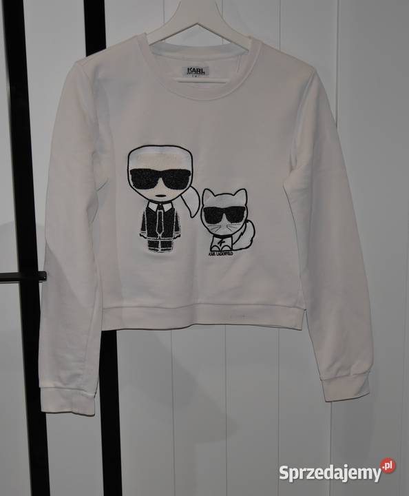 Karl Lagerfeld fajna bluza metaliczna nitka 36 S Bez wzoru Pozostałe dolnośląskie Wrocław