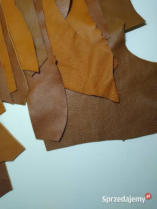 Skóra Licowa Włoska duże średnie i małe kawałki Gdańsk