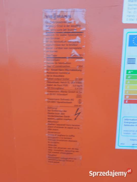 Piec na olej opałowy Viessmann 22KW Korfantów sprzedam