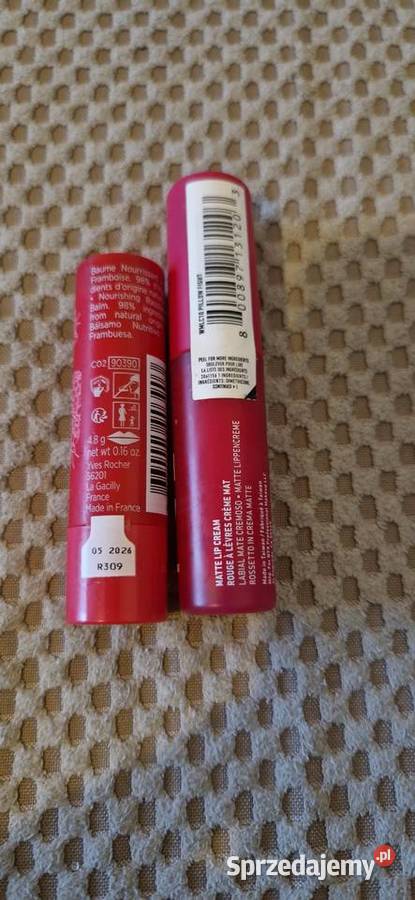 pomadka szminka błyszczyk do ust zestaw czerwona Makijaż Kraków