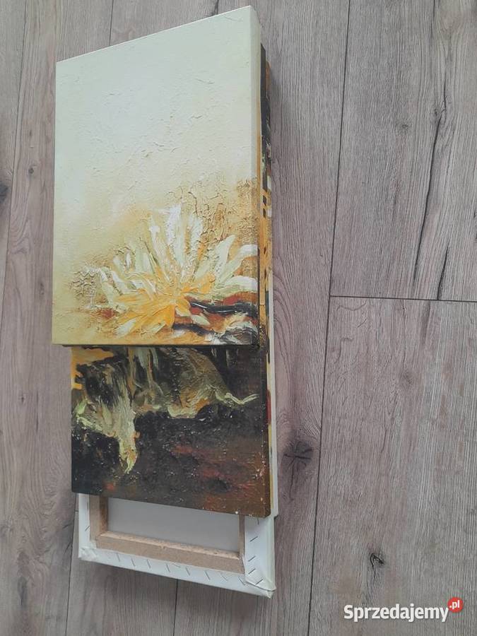 Tryptyk obraz słoneczniki komodę Grabowiec
