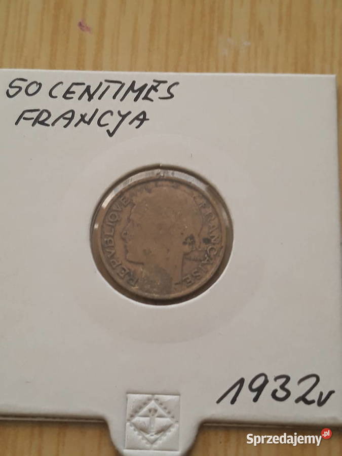 50 Centimes Francja 1932 r wielkopolskie