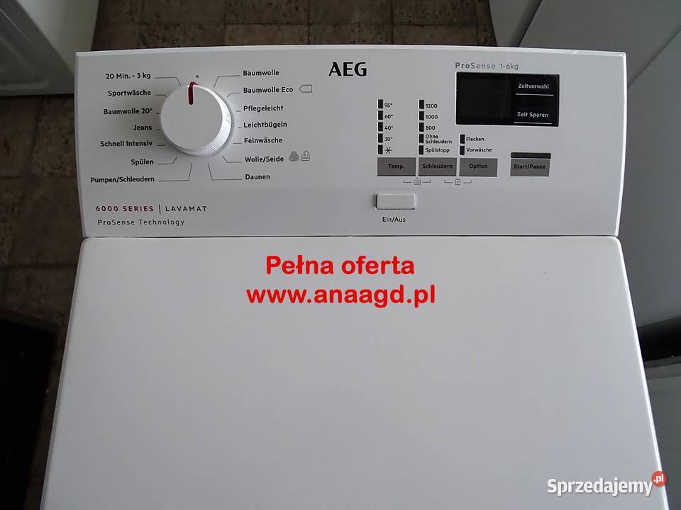 Pralka AEG 6000 Series Pro Sense A 6 GWARANCJA Miękowo sprzedam