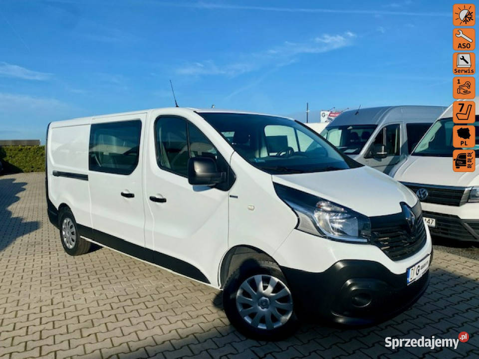 Renault Trafic / SALON PL / 6-OSÓB - DOKA / DŁUGI /2 x boczne drzwi/ KLIMA…