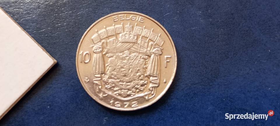 Stare monety 10 frank 1972 Belgia Lesko