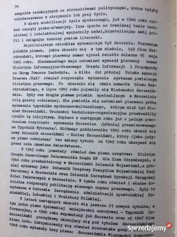 3092 25 Lat Prasy Na Ziemiach Zachodnich I zachodniopomorskie Szczecin