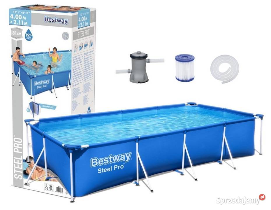 Basen Stelażowy 400 x 211 x 81 Bestway podlaskie Bielsk Podlaski