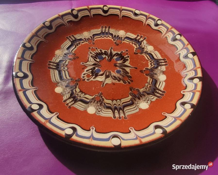 Kolekcjonerski ceramiczny talerz Bułgarski z lat 90-tych