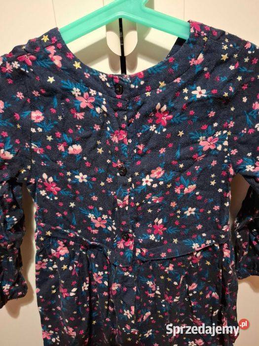 Primark śliczna sukienka w kwiatki r 92 Rozmiar 92 Wąbrzeźno