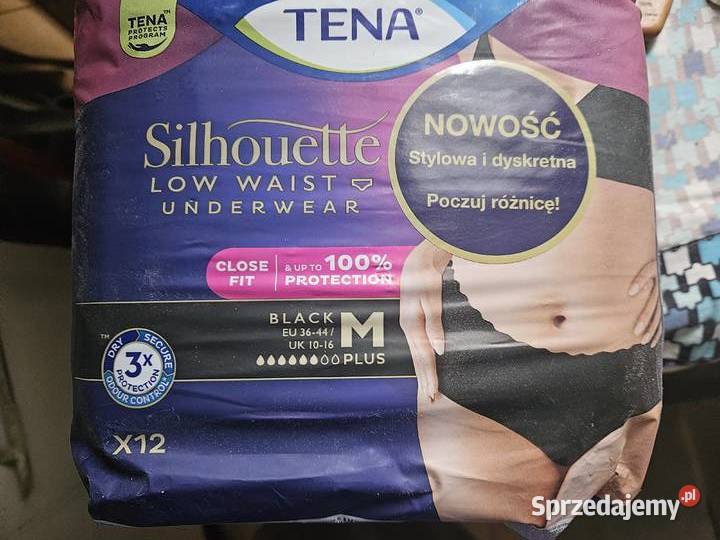 Tena Silhouette Plus Black dyskretne majtki Pozostałe mazowieckie Warszawa