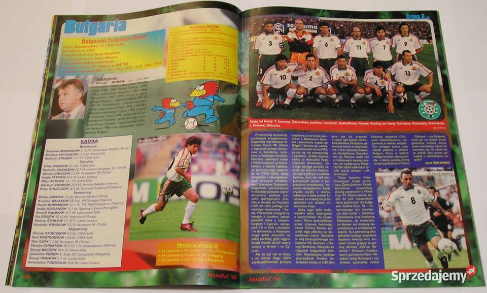 PIŁKA NOŻNA FINALIŚCI MONDIALU 98 MUNDIALU Łódź