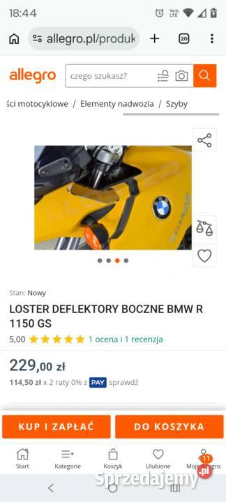 Deflektor BMW GS Piła sprzedam