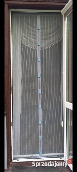 Moskitiera magnetyczna siatka na drzwi dzielona szary Małkinia Górna