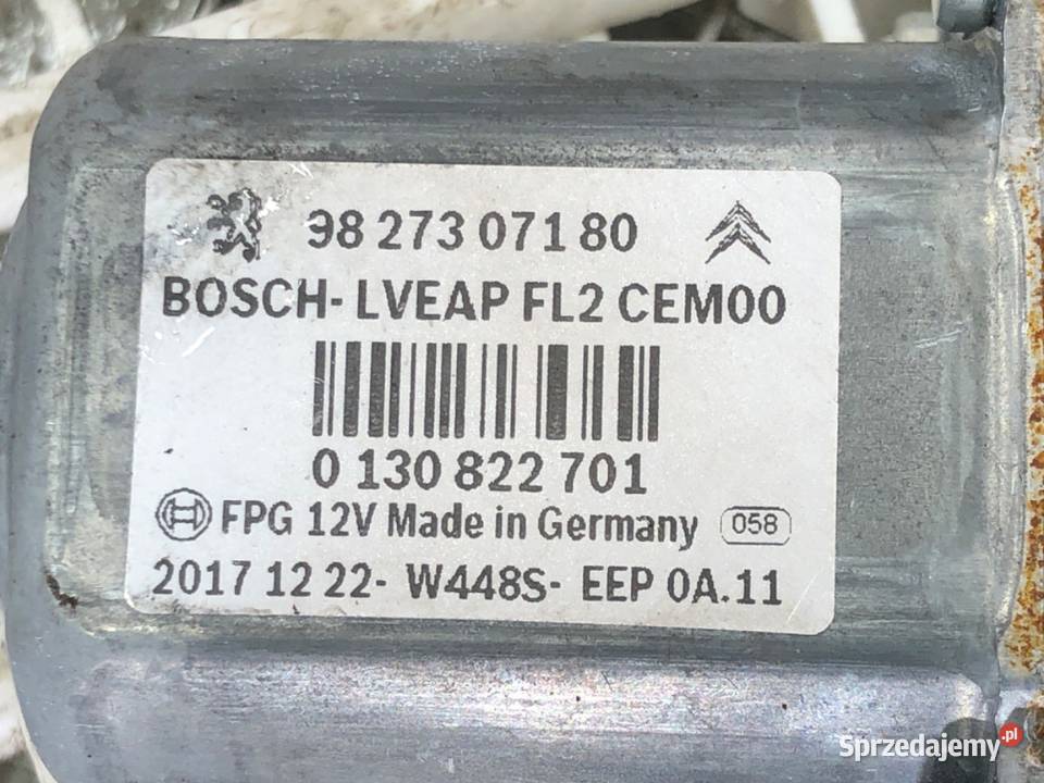 PODNOŚNIK SZYBY LEWY PRZÓD CITROEN C4 CACTUS Motoryzacja sprzedam