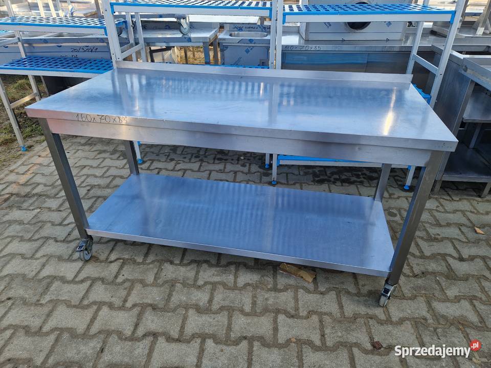 Stół Gastronomiczny Na Kołach Z Półką 1607085 sprzedam