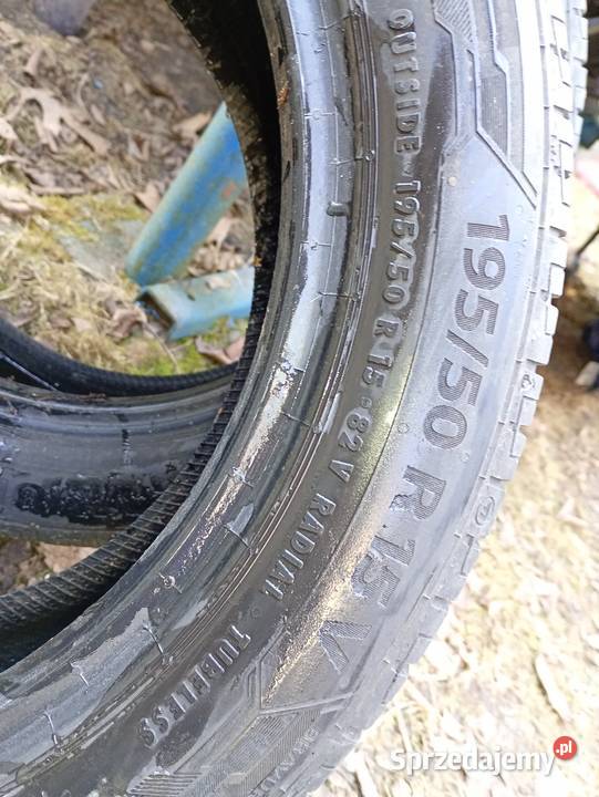 Opony letnie 19550 R 15 5 lat ścięty bok Górno
