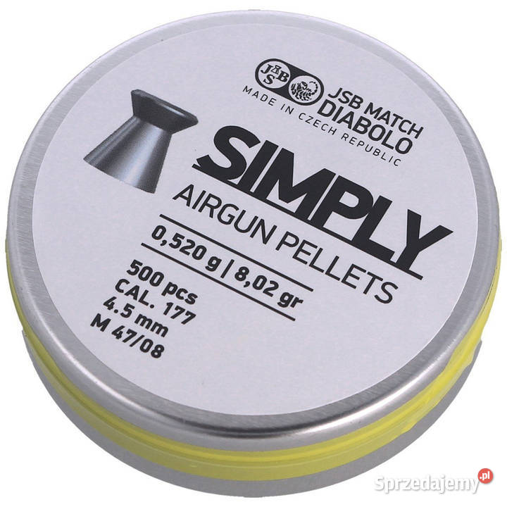 Śrut JSB Simply Middle Match 450 mm 0520 g małopolskie Kęty