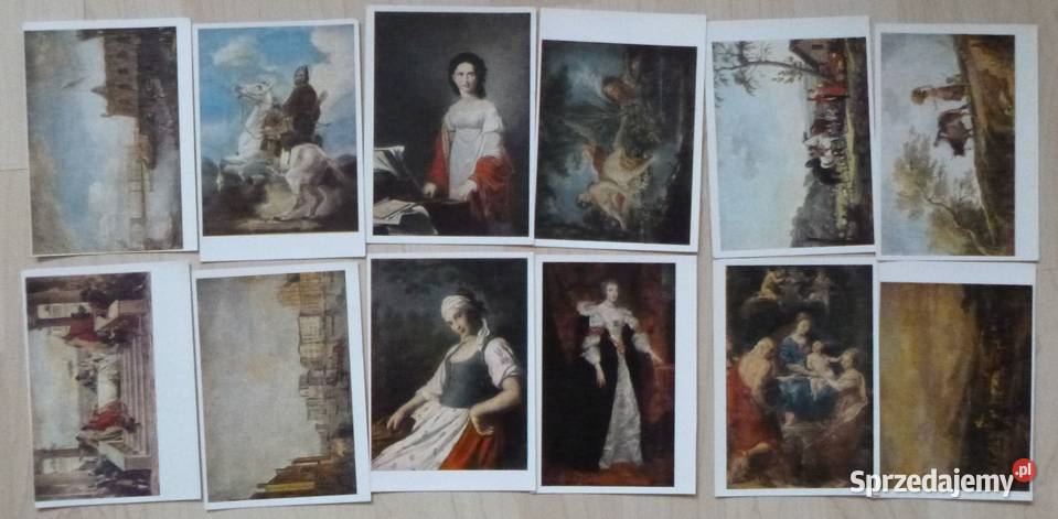 Rosyjskie pocztówki 1968 kpl 12 Pałac Warszawa