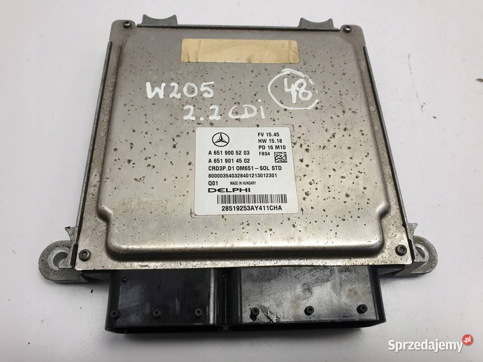 Mercedes A205 W205 22 CDI KOMPUTER SILNIKA moduł Rudka