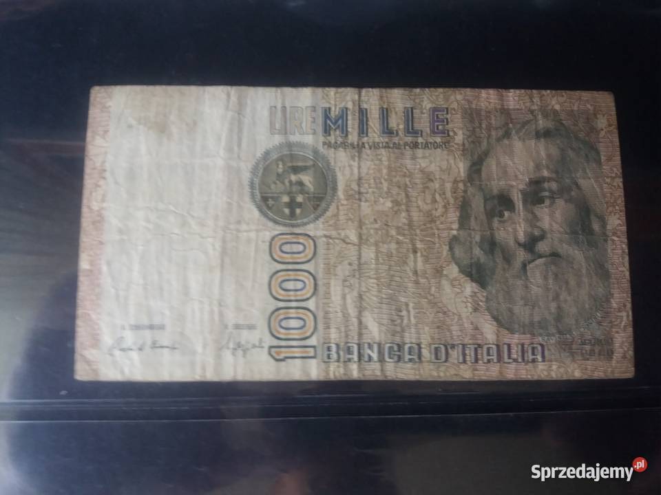 Banknot Włochy 1000 Lir
