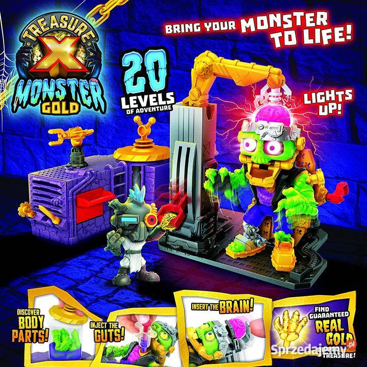TREASURE X Monster Lab Prawdziwe ZŁOTO GOLD Mogilany