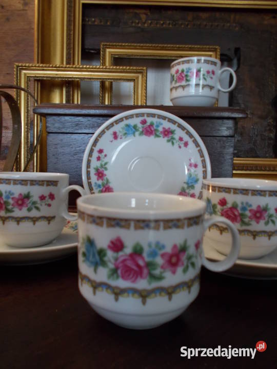 Porcelanowe Filiżanki Komplet Japonia Lata PRL Szczecin