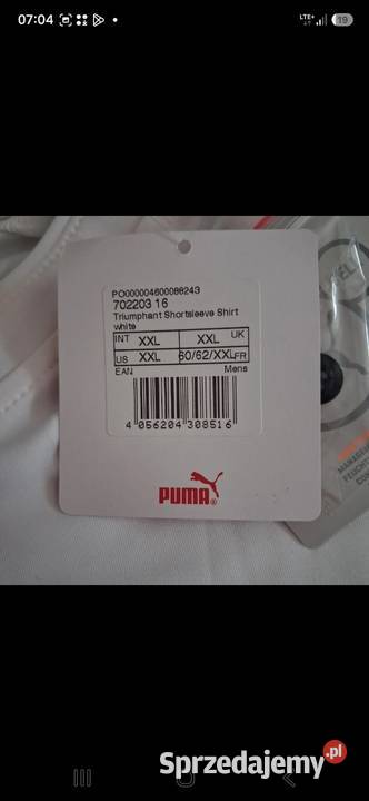 Koszulka męska Puma rozmiar XXL Rzeszów
