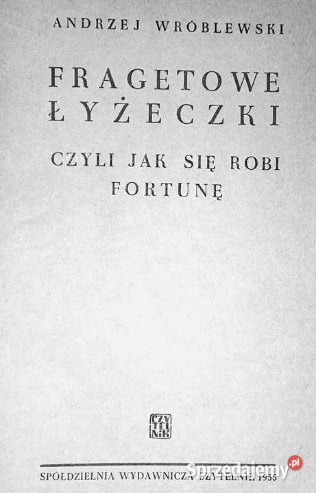 Fragetowe łyżeczki Andrzej Wróblewski miękka sprzedam