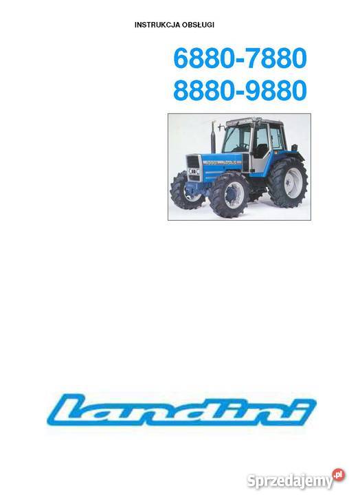 Instrukcja Manual Landini 6880 7880 8880 9080