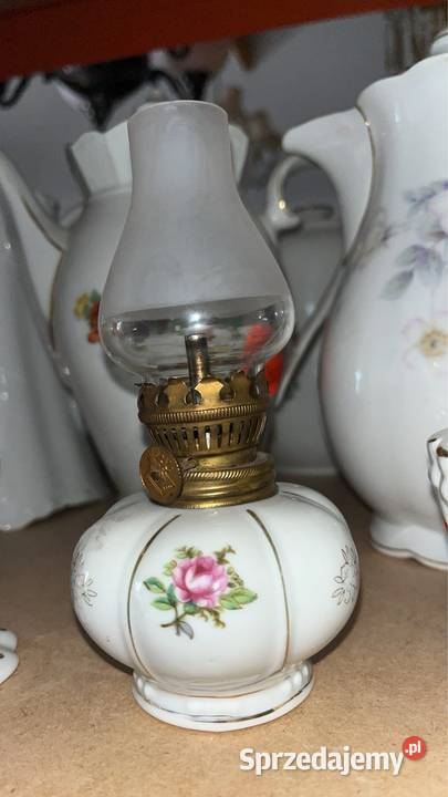 Lampka miniaturka Z knotem Z kloszem Gdańsk