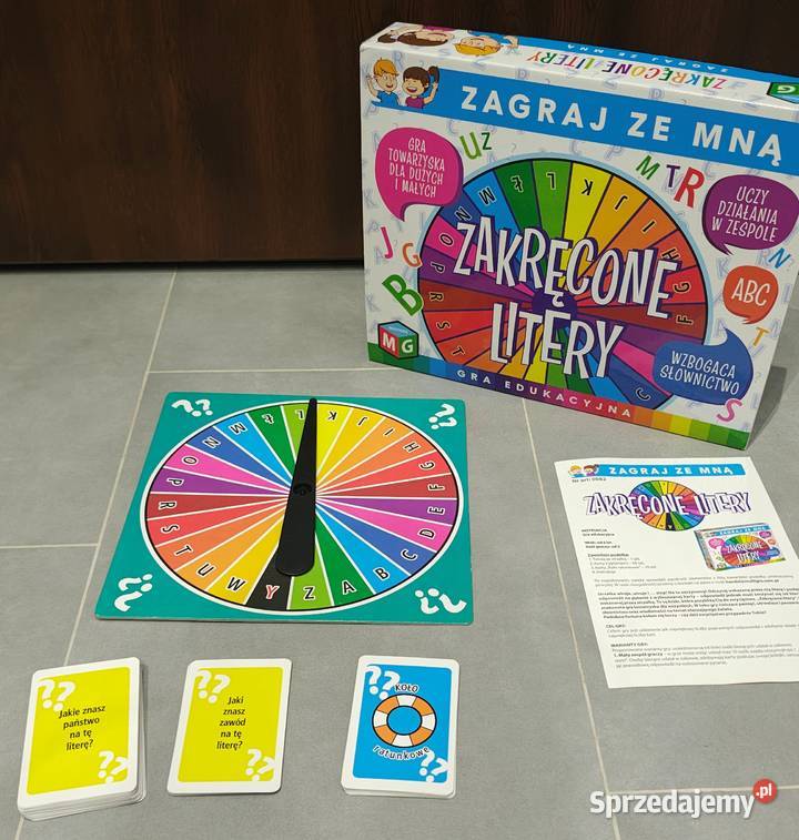 Gra edukacyjna Zakręcone Litery Edukacyjne sprzedam