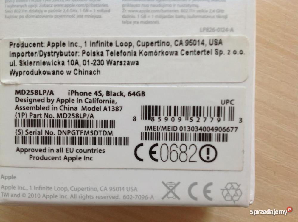 Apple Iphone 4s 64 GB BLACK na Pacew