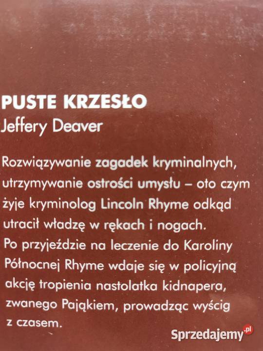 Puste krzesło Przesilenie zimowe 12 w skali twarda