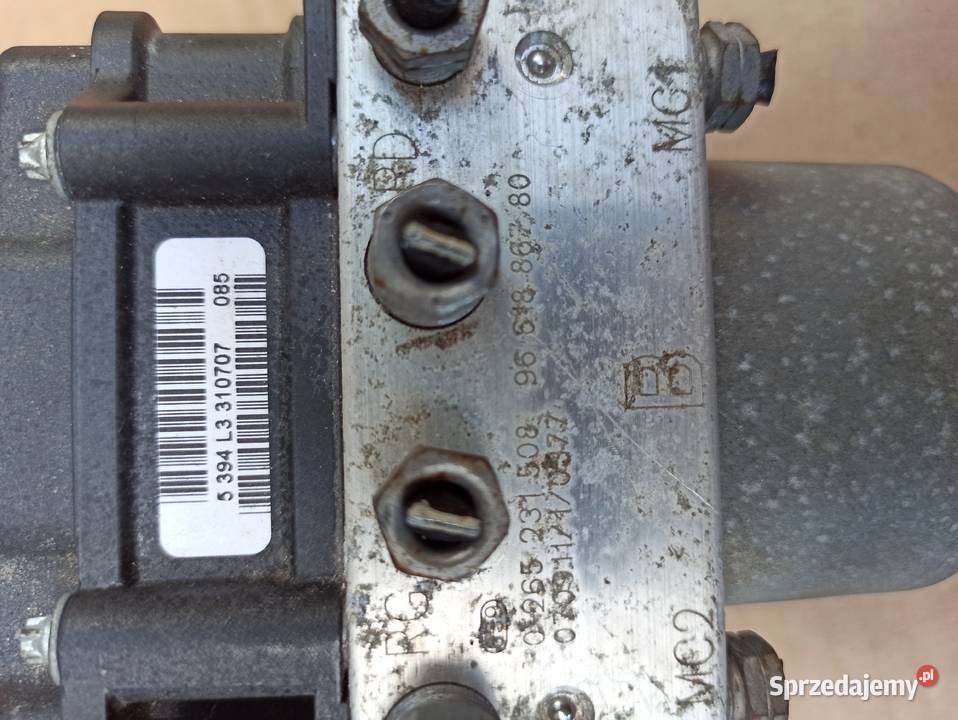 pompa ABS PEUGEOT 307 0265800406 9663345480 Układ hamulcowy