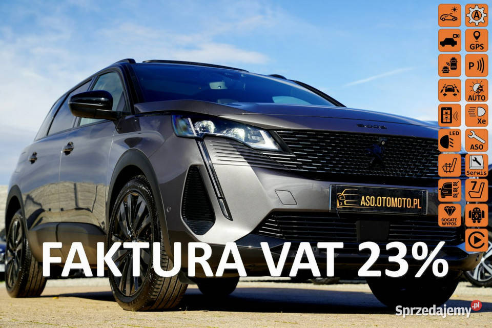 Peugeot 5008 GT kamery Skora Nawi blis HAK czujnik zmierzchu Otmuchów